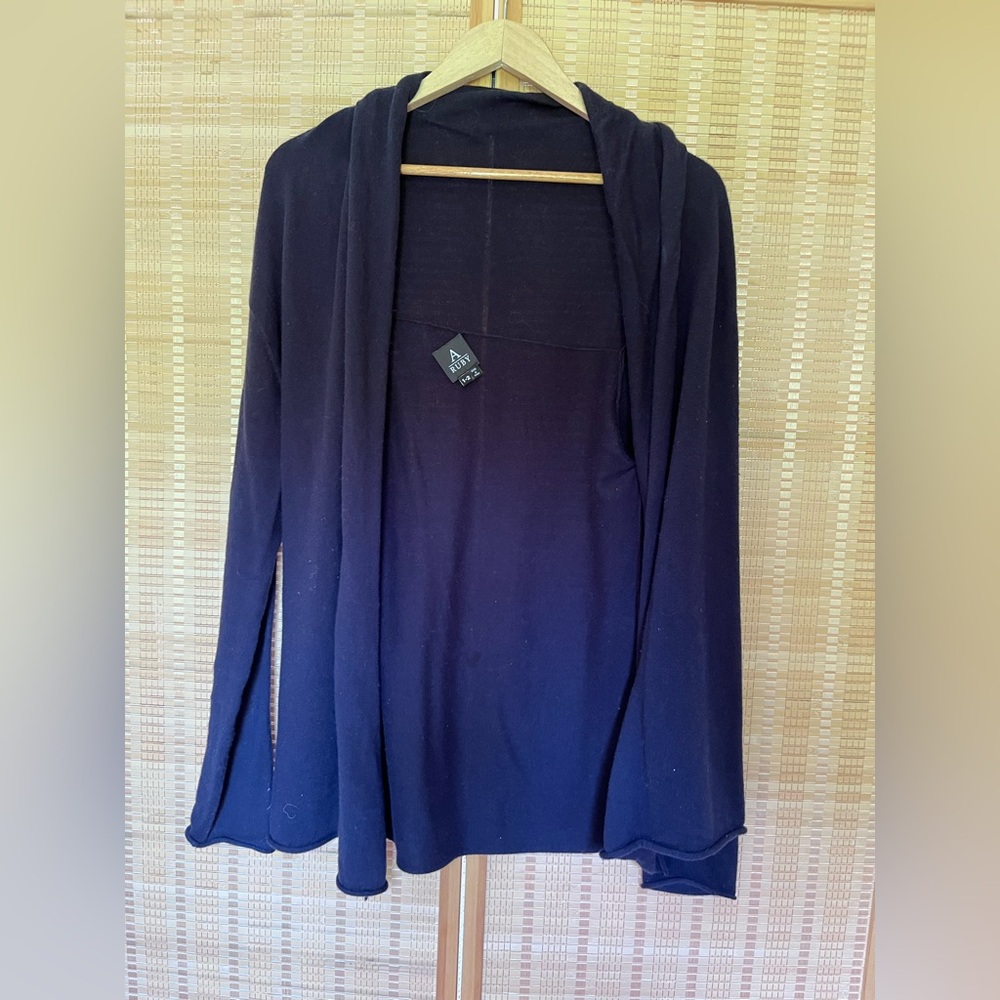 A Ruby navy wool cardigan
